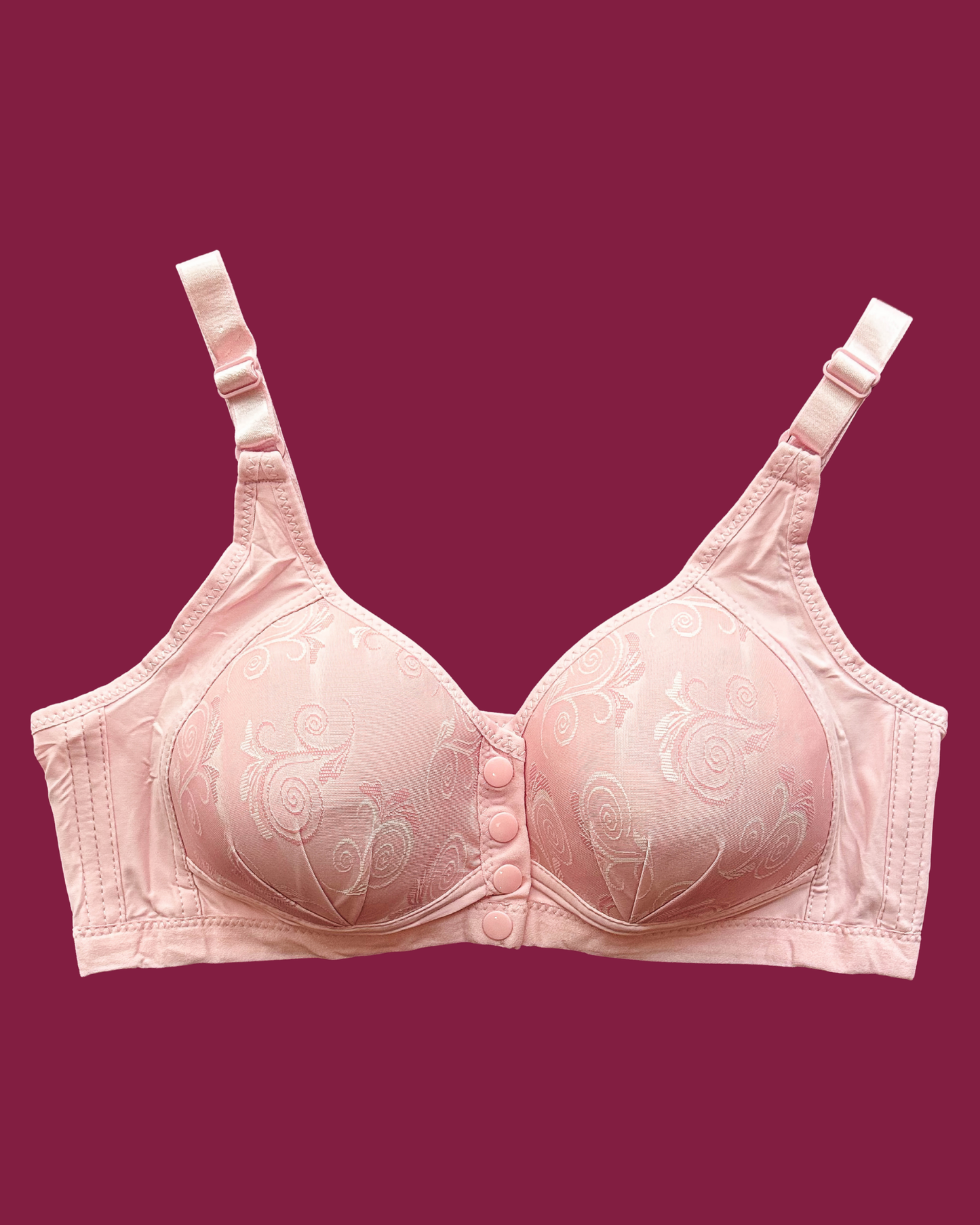 Cavern Pink - 2464 | Easy-Snap Comfort Bra