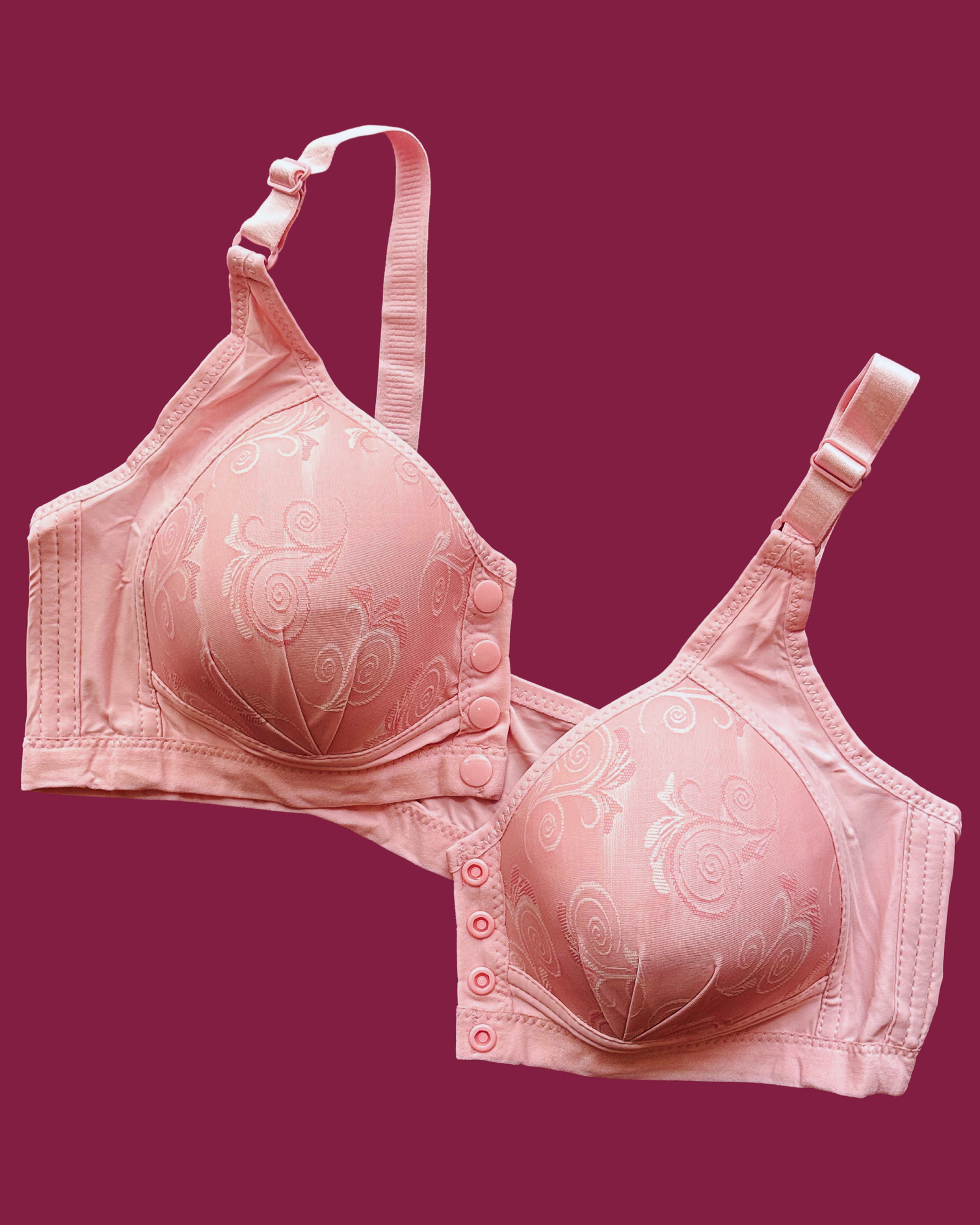 Cavern Pink - 2464 | Easy-Snap Comfort Bra