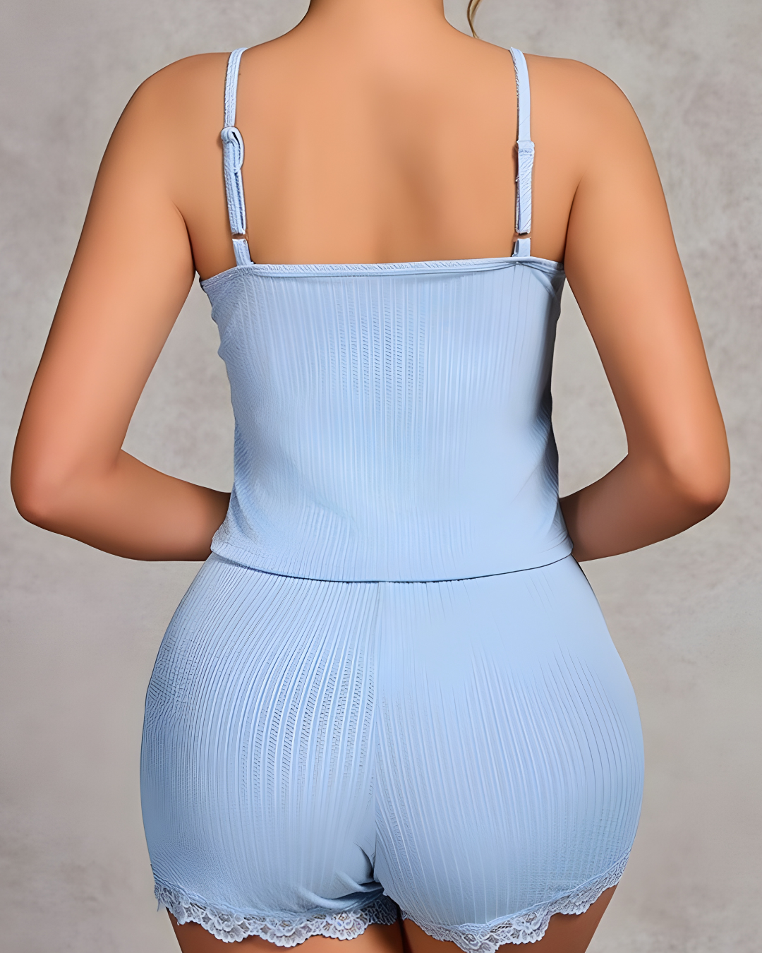 CloudSoft Ribbed PJ Set | Free Size